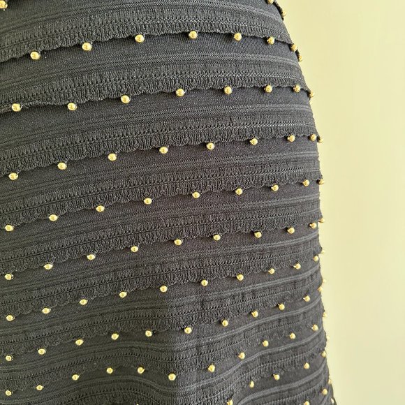 MICHAEL KORS LITTLE BLACK DRESS WITH GOLD BEADS - SZ SMALL - NEW WITH TAGS - Picture 9 of 10